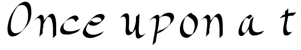 Fonte Once upon a time