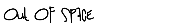 Fonte Out Of Space