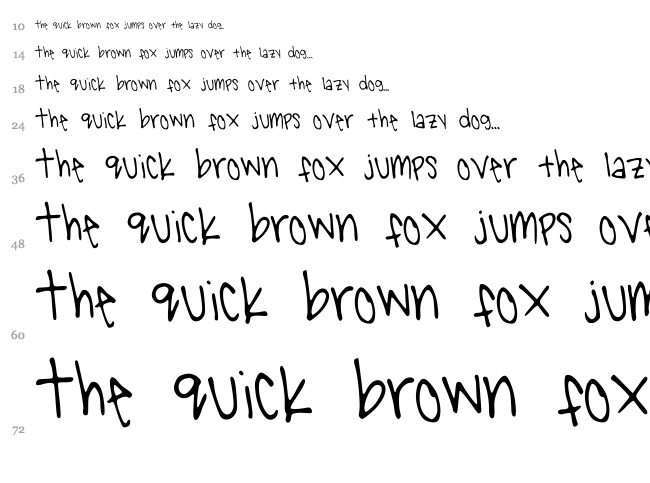 Penguin font waterfall