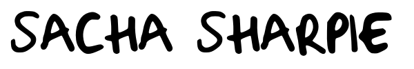 Fonte Sacha Sharpie