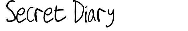 Fonte Secret Diary