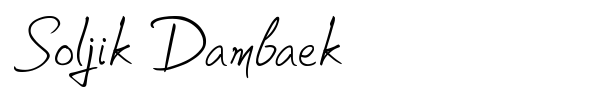 Fonte Soljik Dambaek