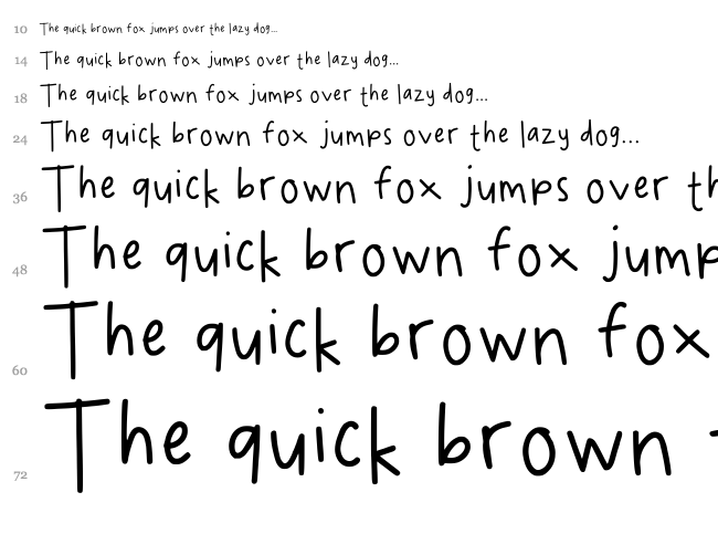 Spookydeee Handwriting font waterfall