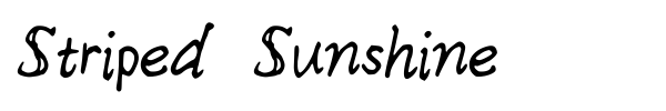 Striped Sunshine font preview