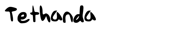 Tethanda font preview