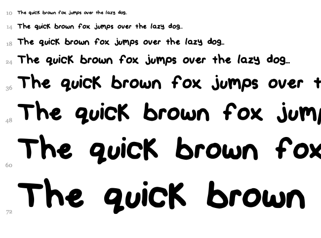 Those Days font waterfall