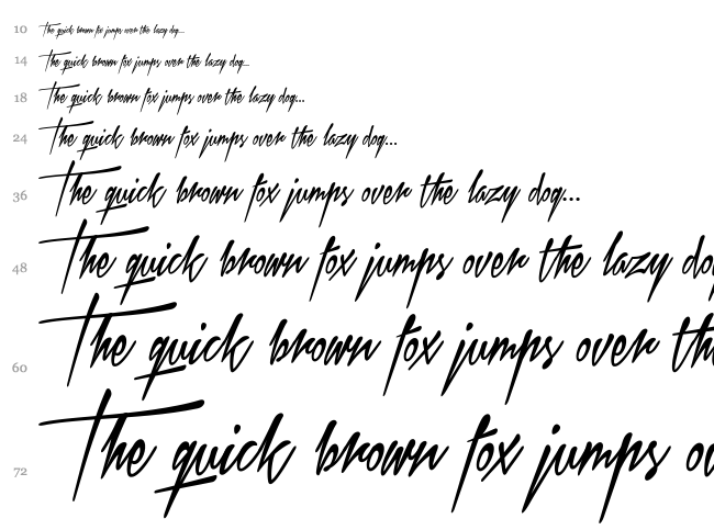 Xtreem 2 font waterfall