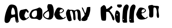 Academy Killer font preview