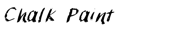 Chalk Paint font preview