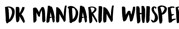 Fonte DK Mandarin Whispers