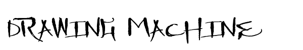 Drawing Machine font preview