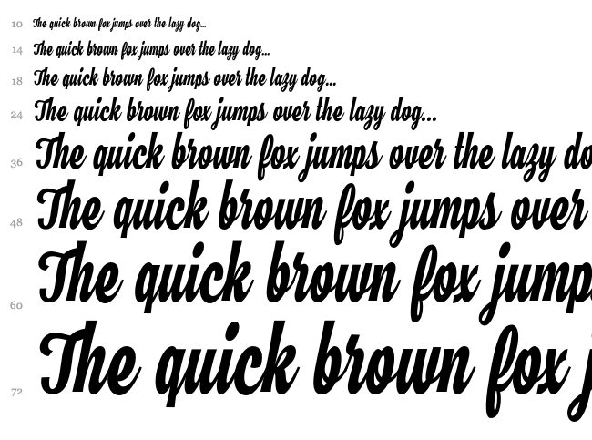 Hamster font waterfall