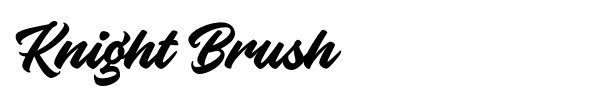 Fonte Knight Brush