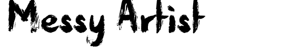 Fonte Messy Artist