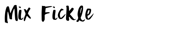 Fonte Mix Fickle