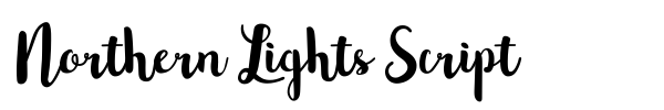 Fonte Northern Lights Script