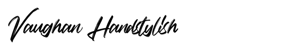 Fonte Vaughan Handstylish