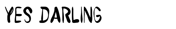 Fonte Yes Darling