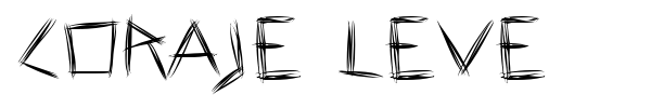 Coraje Leve font preview