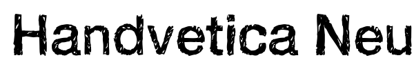 Fonte Handvetica Neue