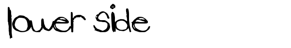 Lower Side font preview