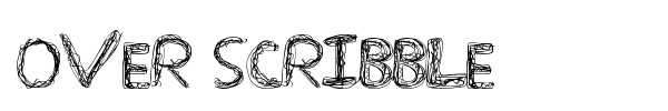 Fonte Over Scribble