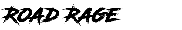 Road Rage font preview