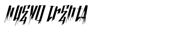 Nuevo Trenta font preview