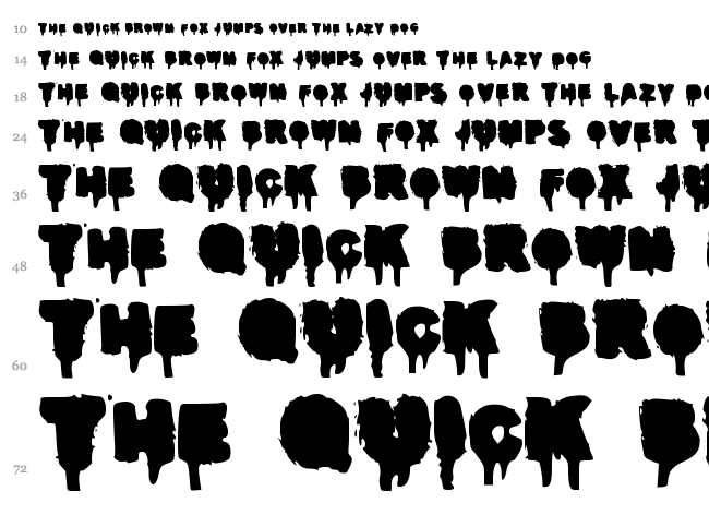 Real Graffiti font waterfall