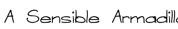A Sensible Armadillo font preview