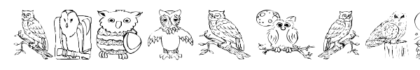 AEZ Owls for Traci font preview