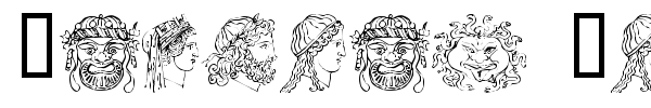 Ancient Heads font preview