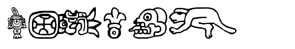 Aztec font preview