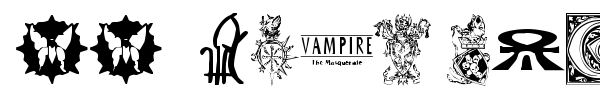Fonte WW Vampire Sigils