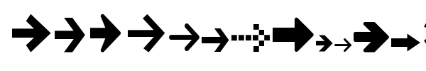 Fonte Arrow Symbols 1