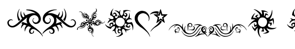 Fonte Hearts and Stars