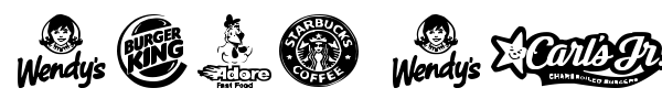 Fonte Fast Food logos