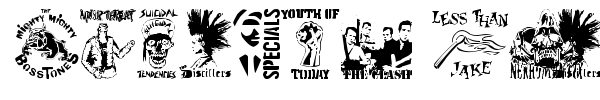 Fonte Stencil Punks Band Logos