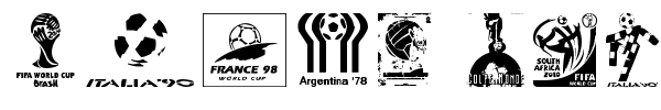 Fonte World Cup logos