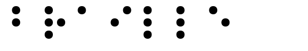 Fonte Braille