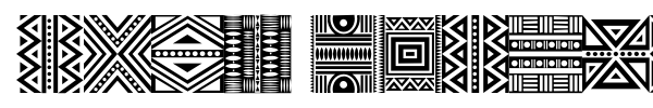 Haus Ethnik Dingbats font preview