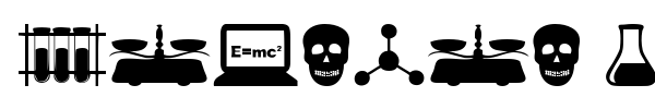 Fonte Science Icons