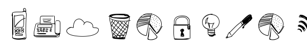 Fonte Sketch Icons