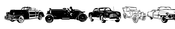 Fonte Vintage Auto Cars TFB