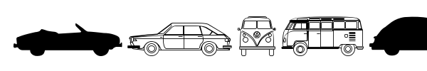 Volkswagen font preview