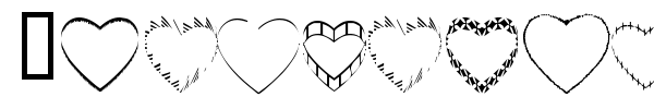 4YEOhearts font preview