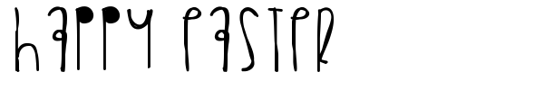Happy Easter font preview