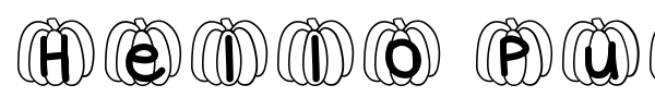 Fonte Hello Pumpkin
